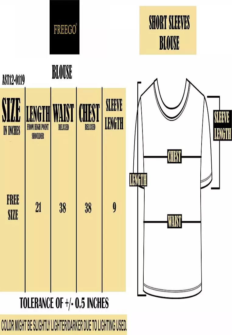 Textured Knitted Short Sleeve Blouse