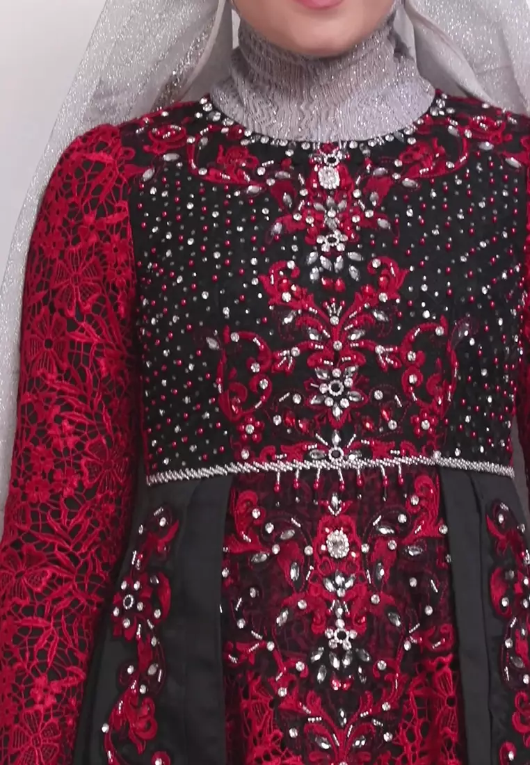 Bibiq Gamis Brokat Satin