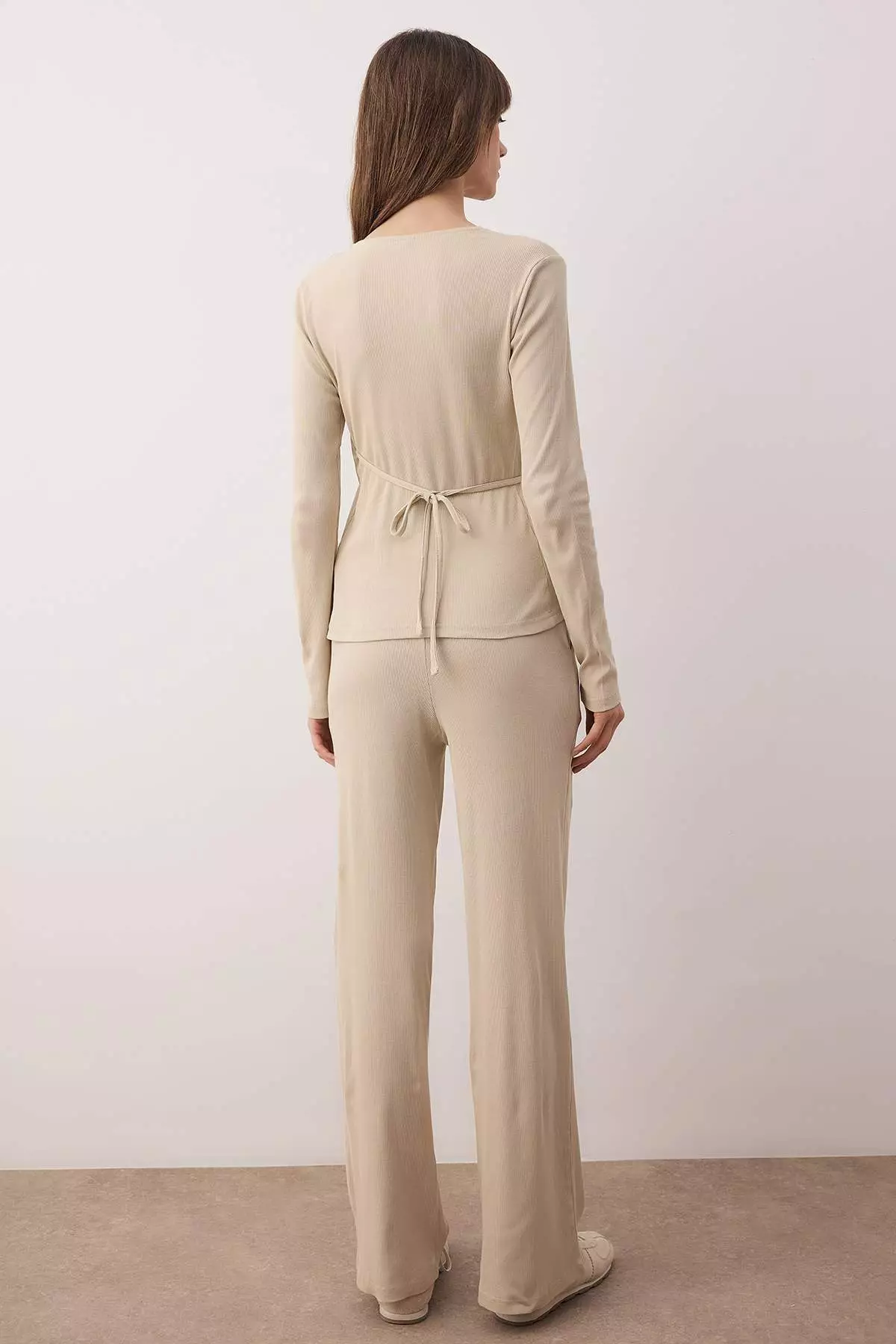 Taş Anvelop Wideleg/Wide Leg Knitted Top And Bottom Set Twoaw26Au3