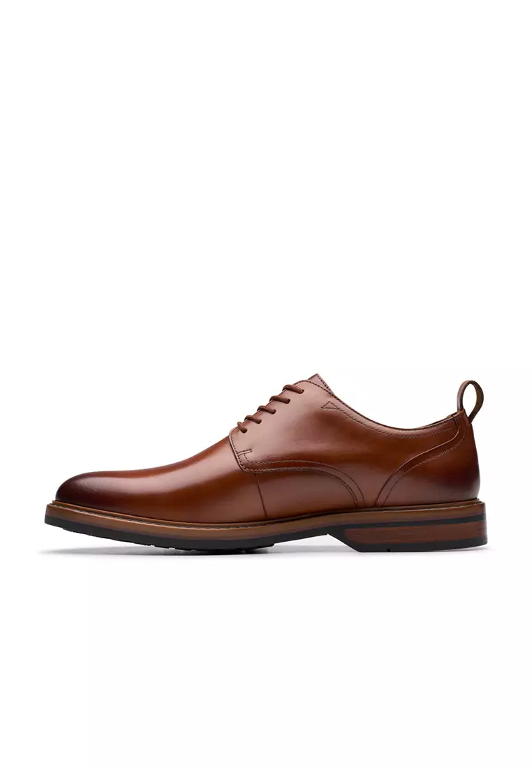 Mens Aldwin Lace Oxford Shoes - Tan Leather