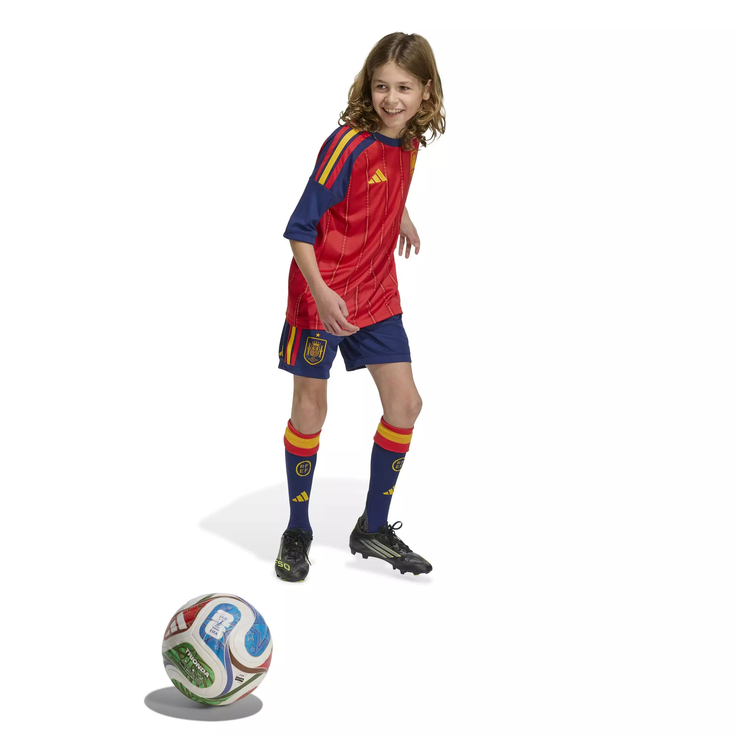 ADIDAS Spain 26 Home Kids Shorts JZ5760 - Celana Pendek Anak (Biru)