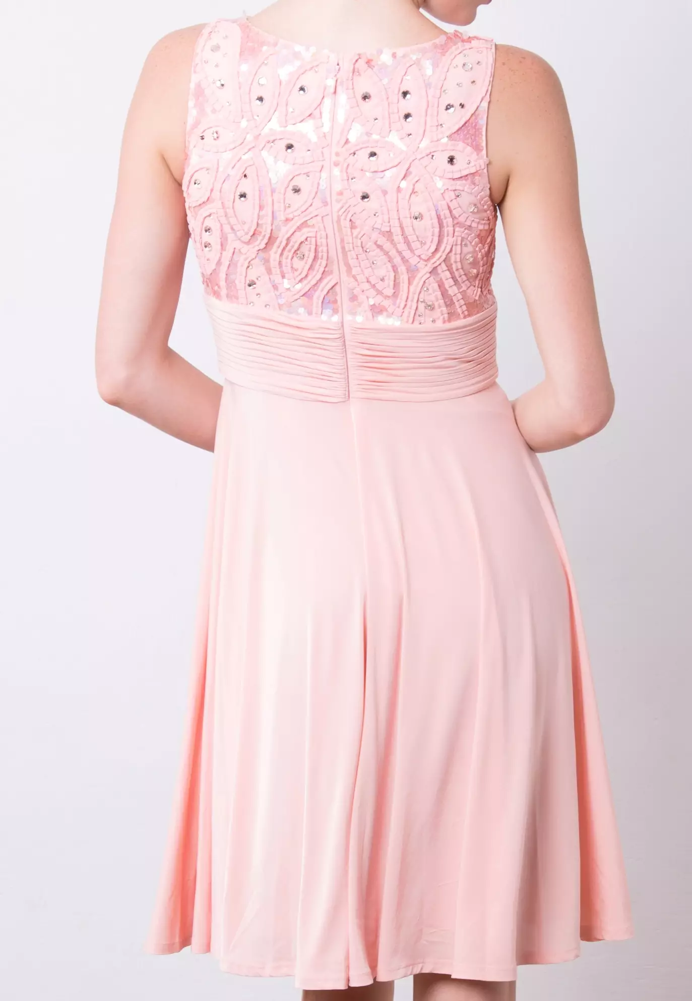 Charming Polyester Chiffon Beaded Cocktail Dress