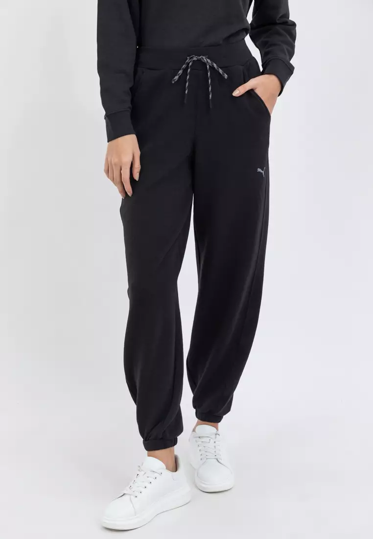 Jogging Pants Puma Way Pants Lycra Puma Track Pants, Black At