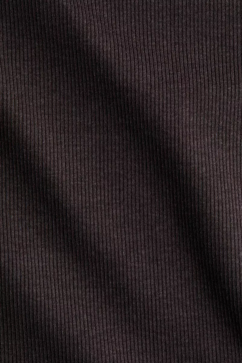 Ribbed cotton-blend top