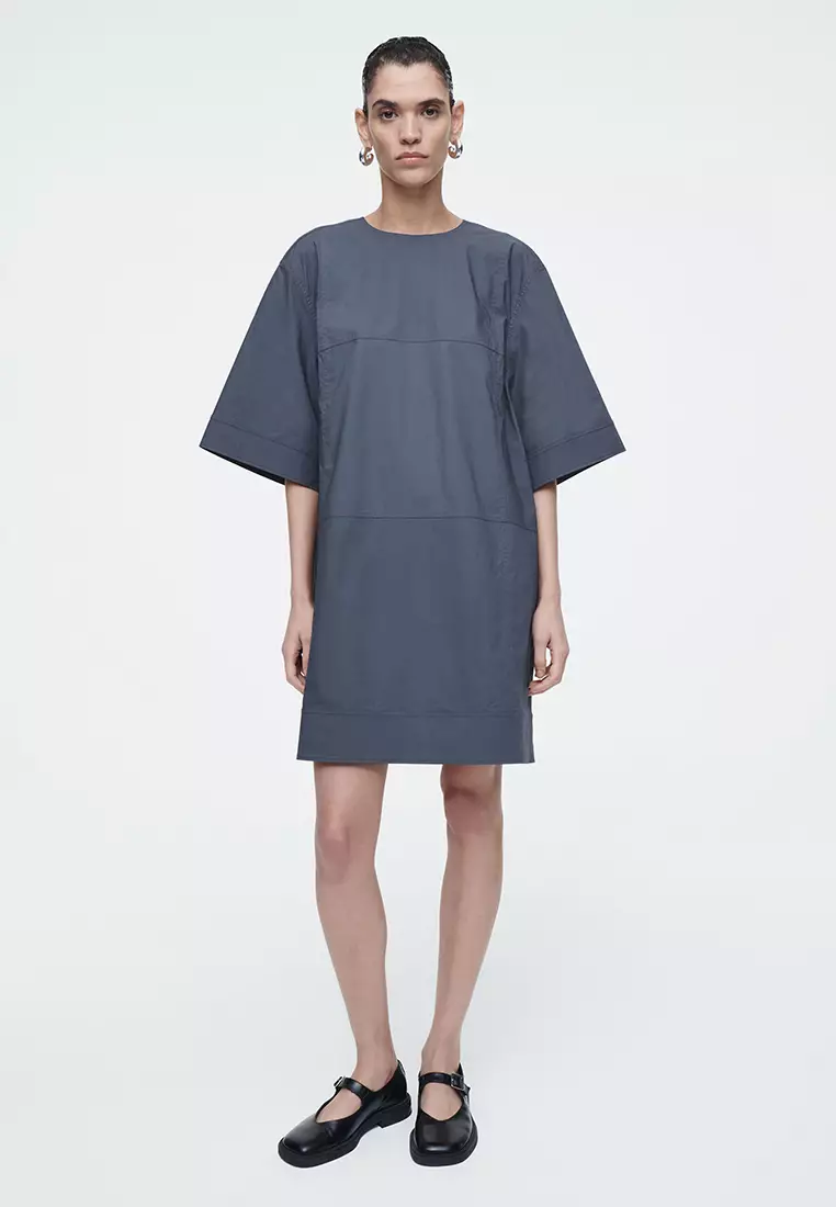 Cos panelled jersey dress online