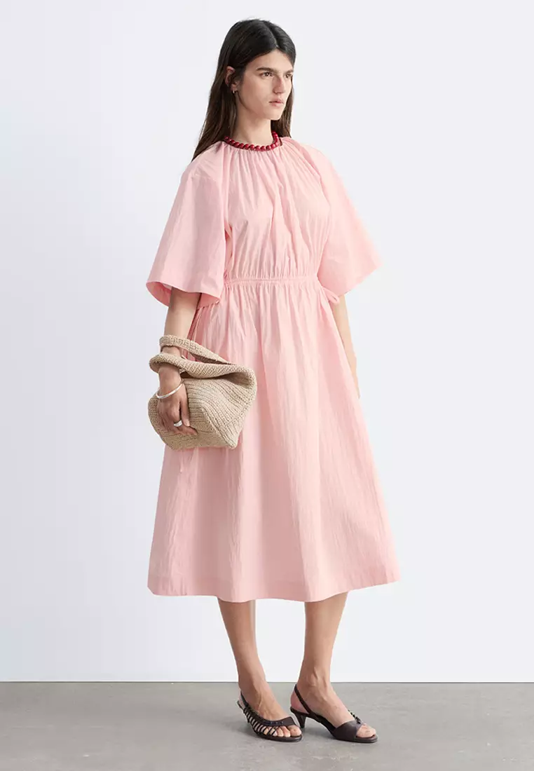 Drawstring Midi Dress