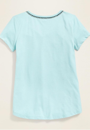 Shop Old Navy Softest Braided Trim Swing Tee For Girls Online On Zalora Philippines