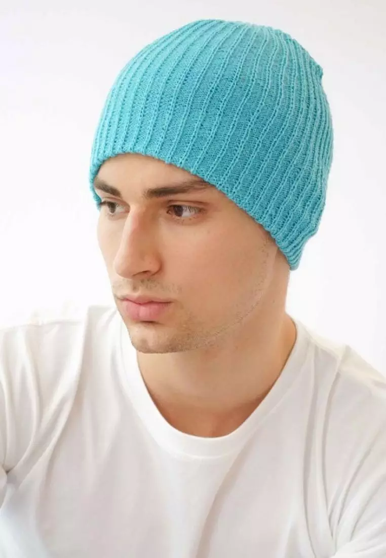 Houseofcuff Topi Kupluk Rajut Beanie Hat Polos Topi Gunung Biru Langit