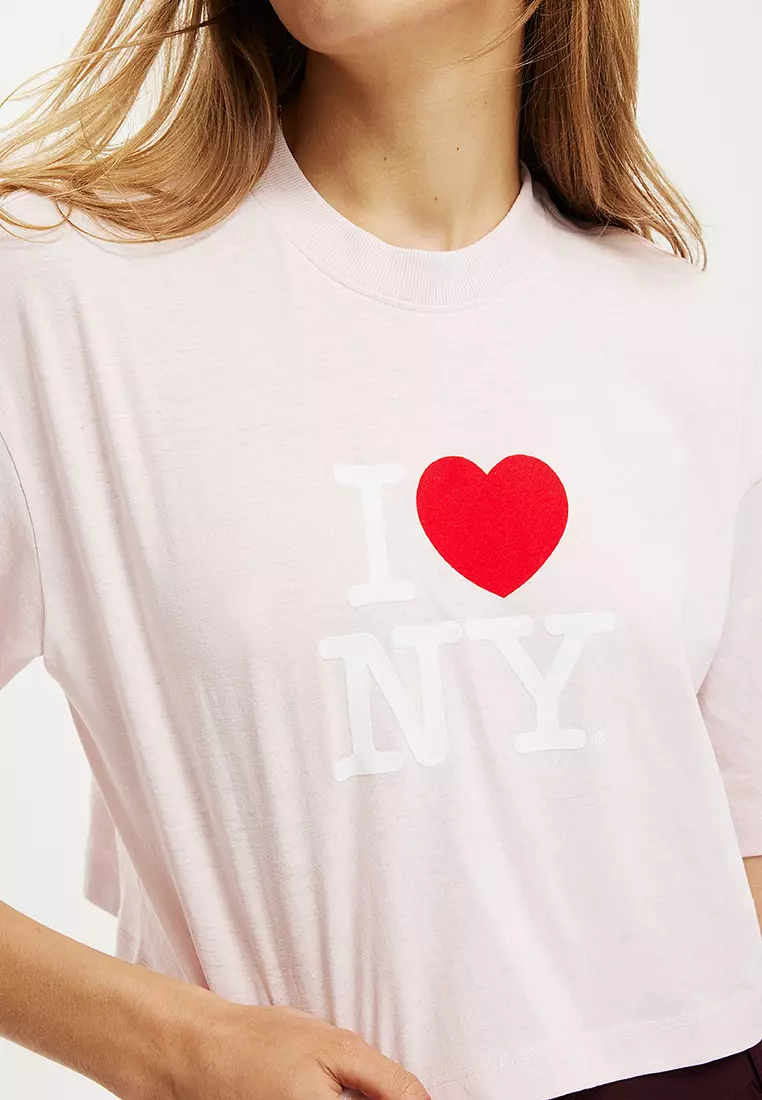 Licensed Cropped Boxy Graphic Tee