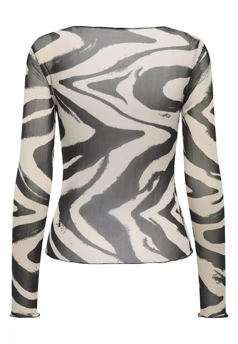 Long Sleeve Round Neck Jersey Top