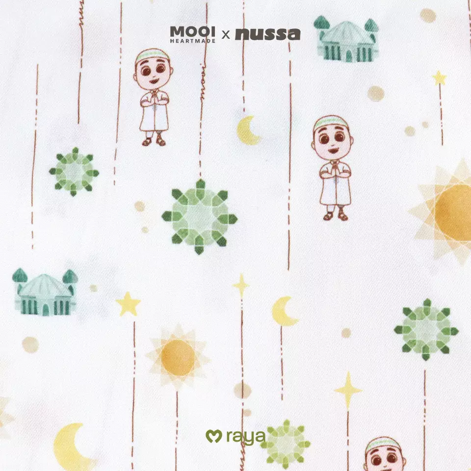 Mooi x Nussa Peci Print Peci Anak Laki - Laki Raya Collection