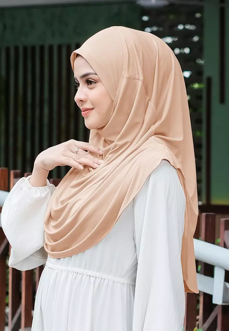 HIJAB INSTAN FATHIA - CARAMEL