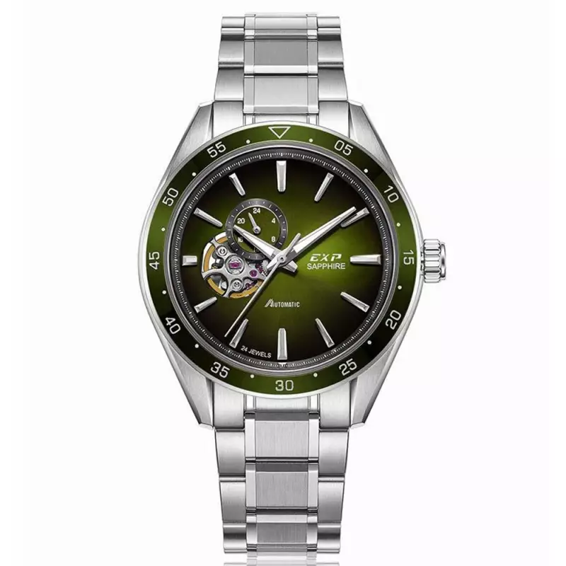 Expedition 6858 Automatic Silver Green MABTOGN Special Box Storage