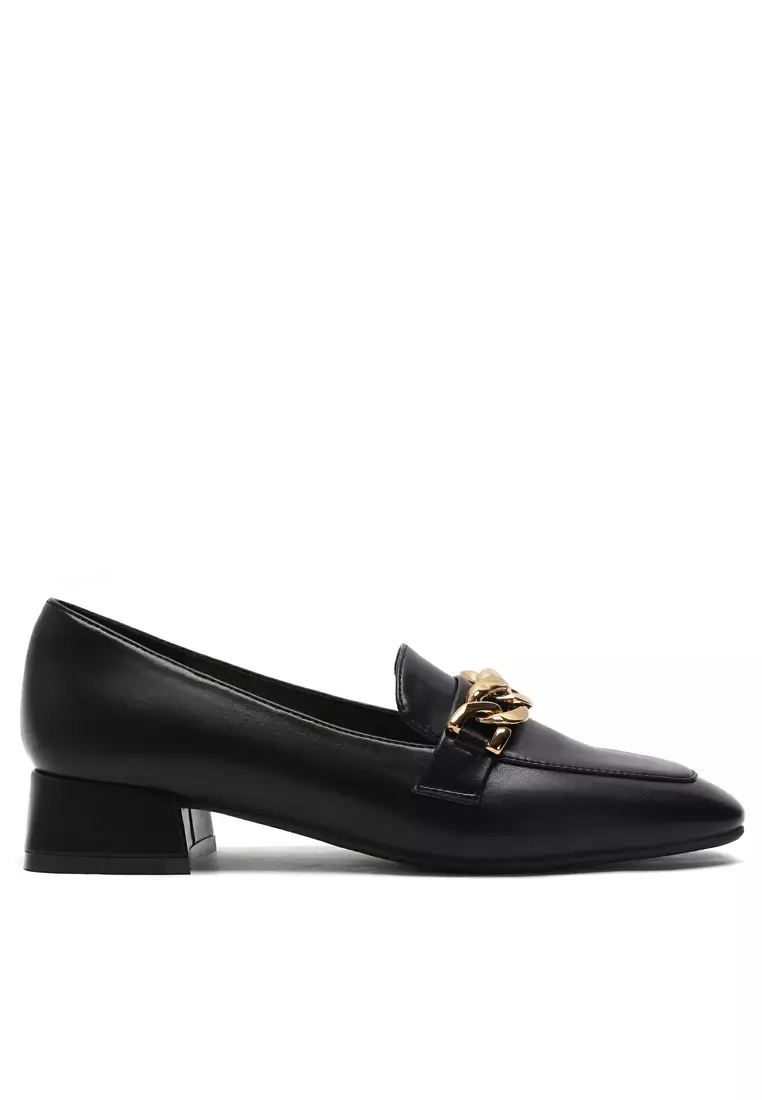 Low block heel loafer outlet