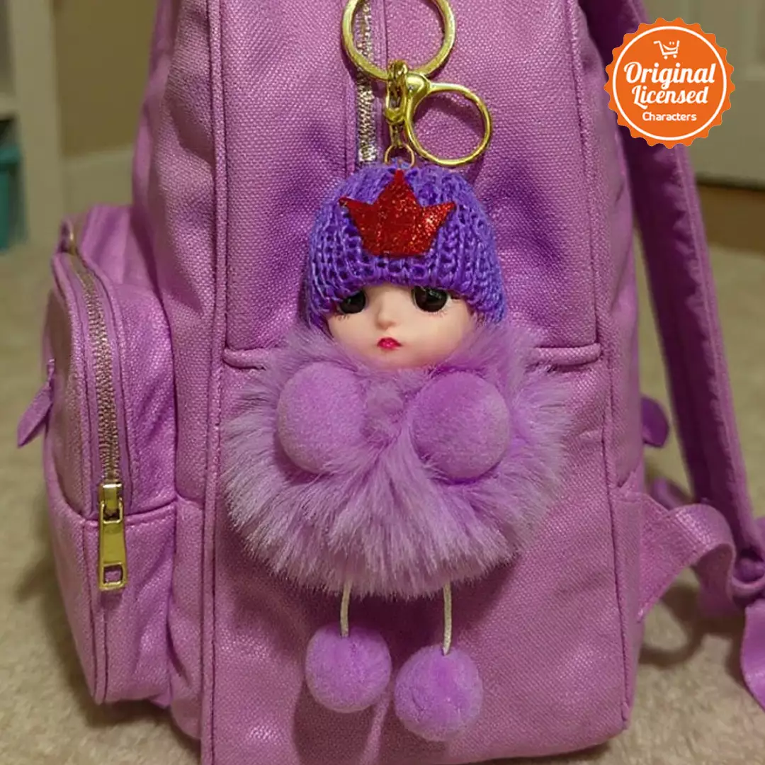 Gantungan Kunci Boneka Baby 10 cm Aksesoris Tas Lucu - Ungu