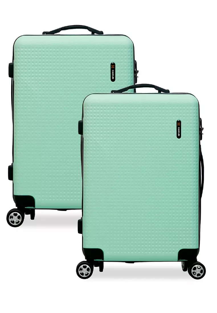 Isvara Tas Koper Hardcase One Set Unisex Large Compartment Suitcase Code Lock System Material ABS+PVC Coated ORIGINAL - Mint