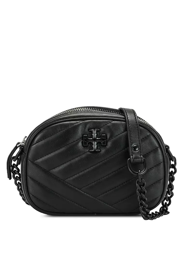 TORY BURCH Small Kira Chevron Powder Coated Camera Bag hz