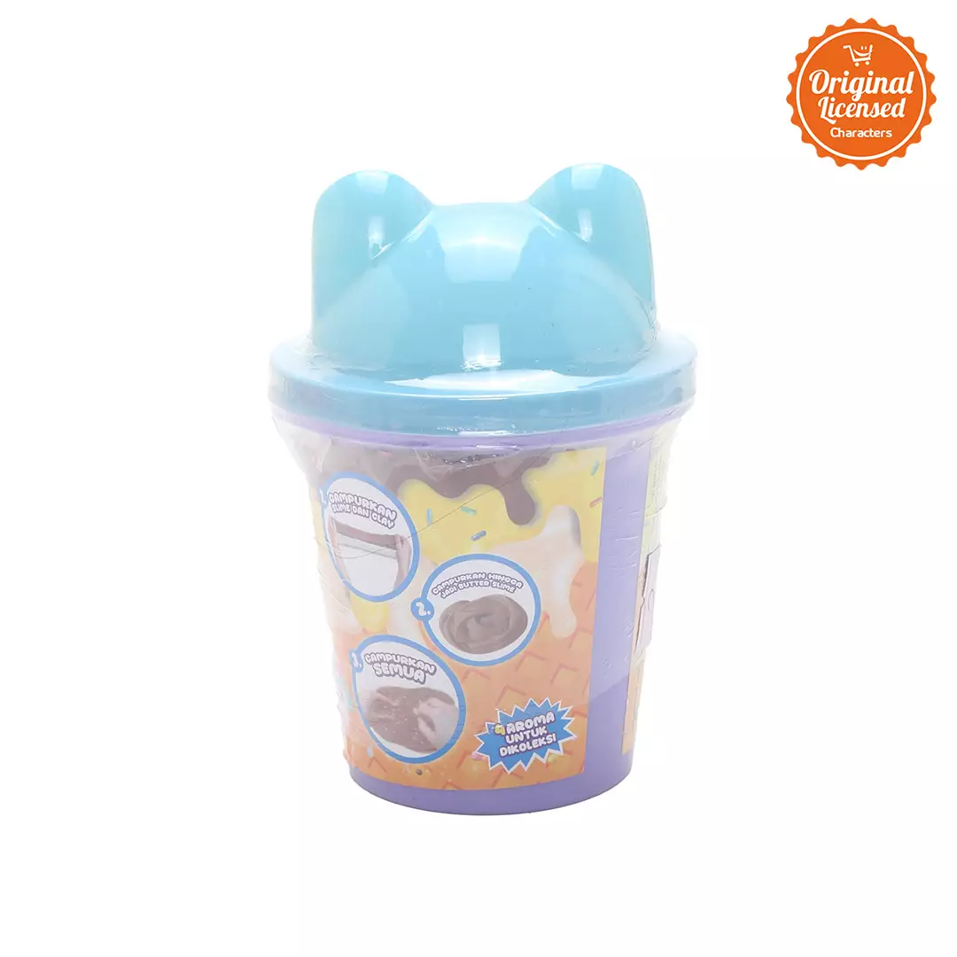 Mainan Anak Deno Butter Slime - Biru Cokelat Susu