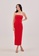 Love, Bonito red Hermione Knot Back Padded Midaxi Dress 8B641AA259CDC3GS_2