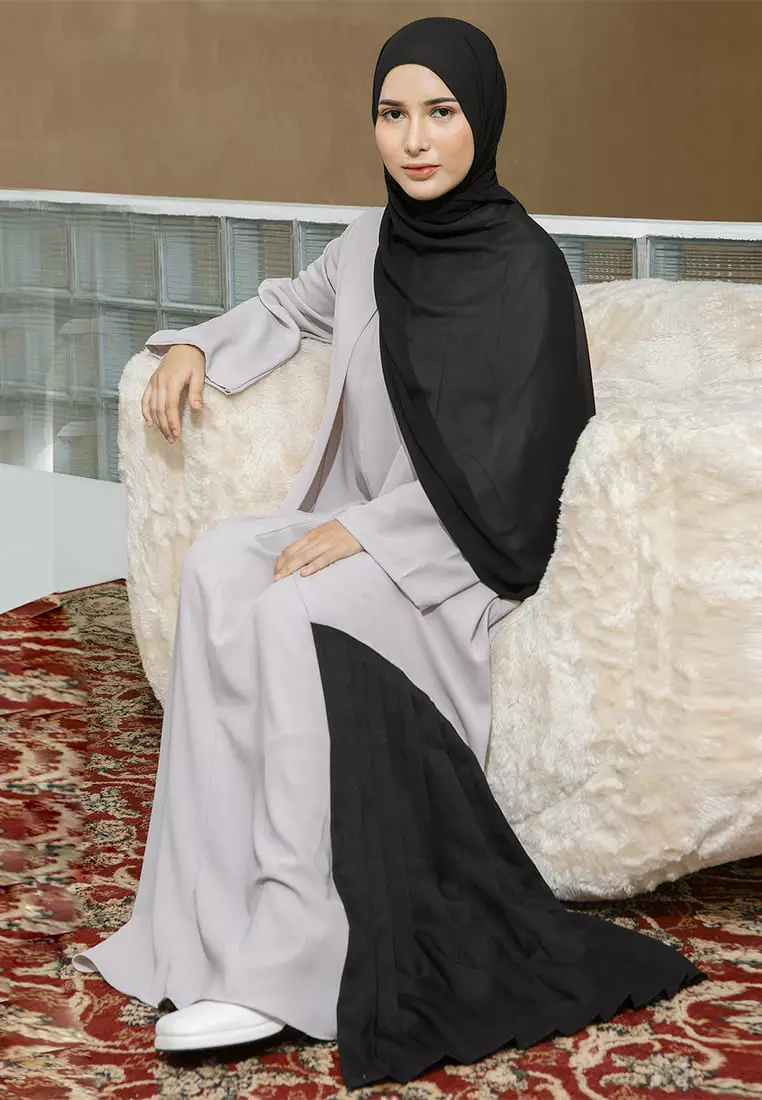 Shadeena Abaya Dress Grey