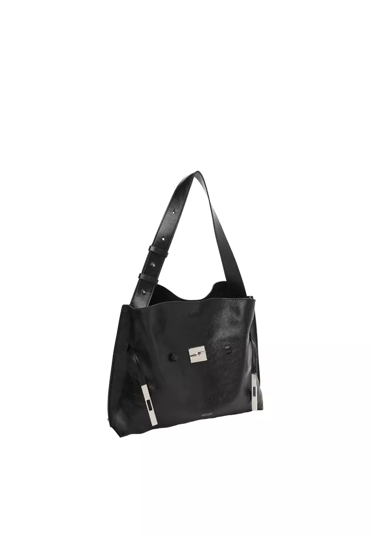 SAOI Belt Tote II Small - Distressed Black