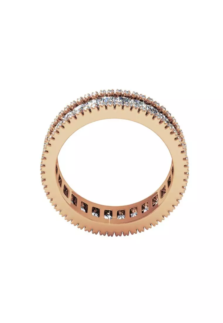 Glamour Lock Ring RG - Cincin Crystal Swarovski by Her Jewellery