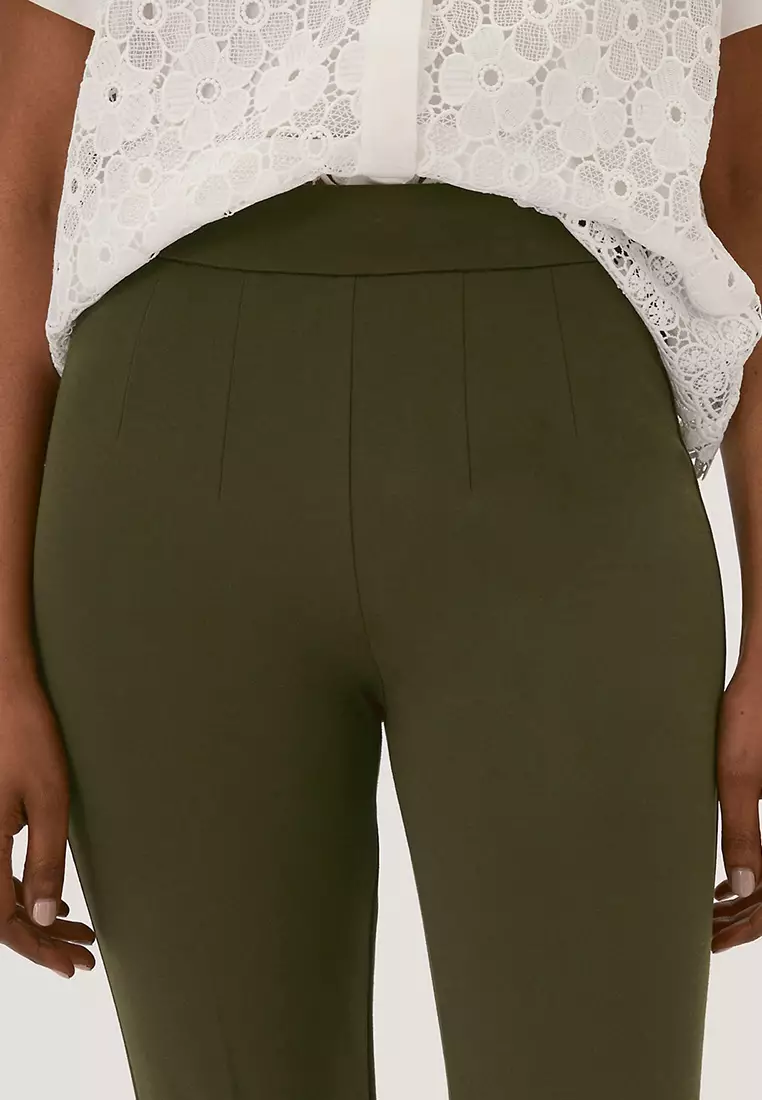 Jersey Slim Fit Ankle Grazer Trousersâ