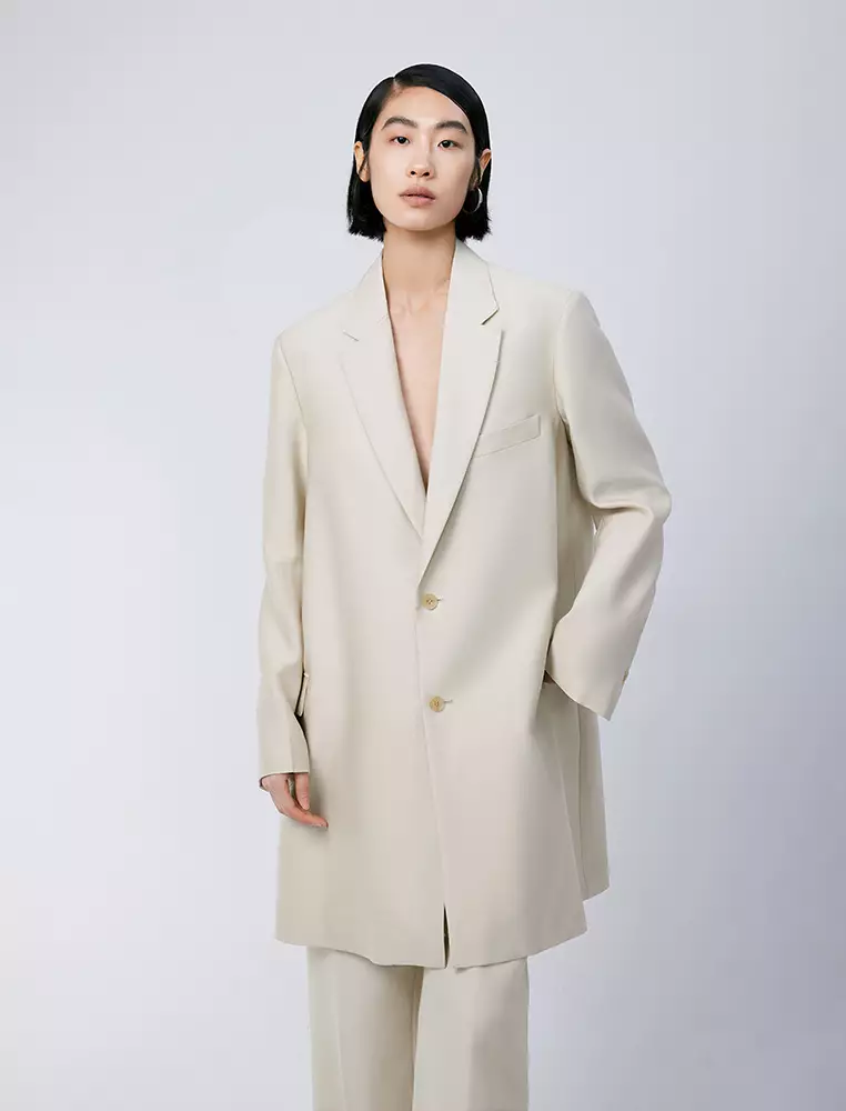 宽松通勤中长款风衣