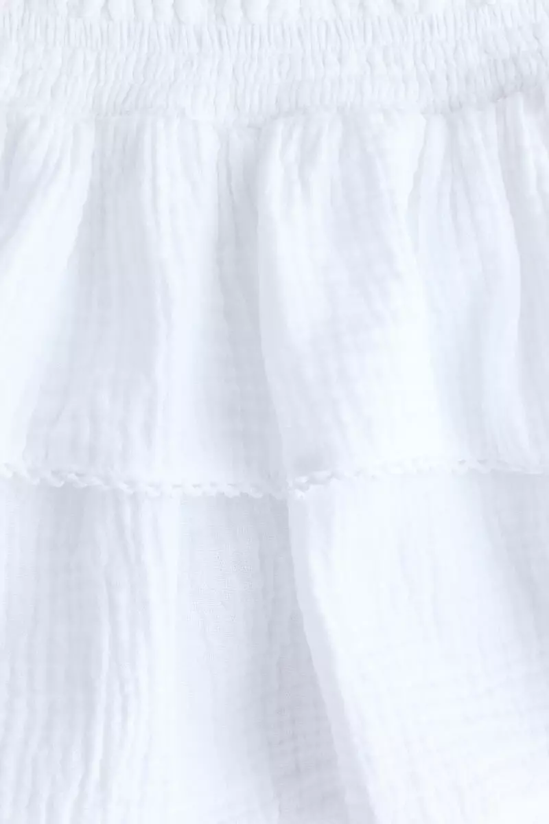 Tiered muslin skirt