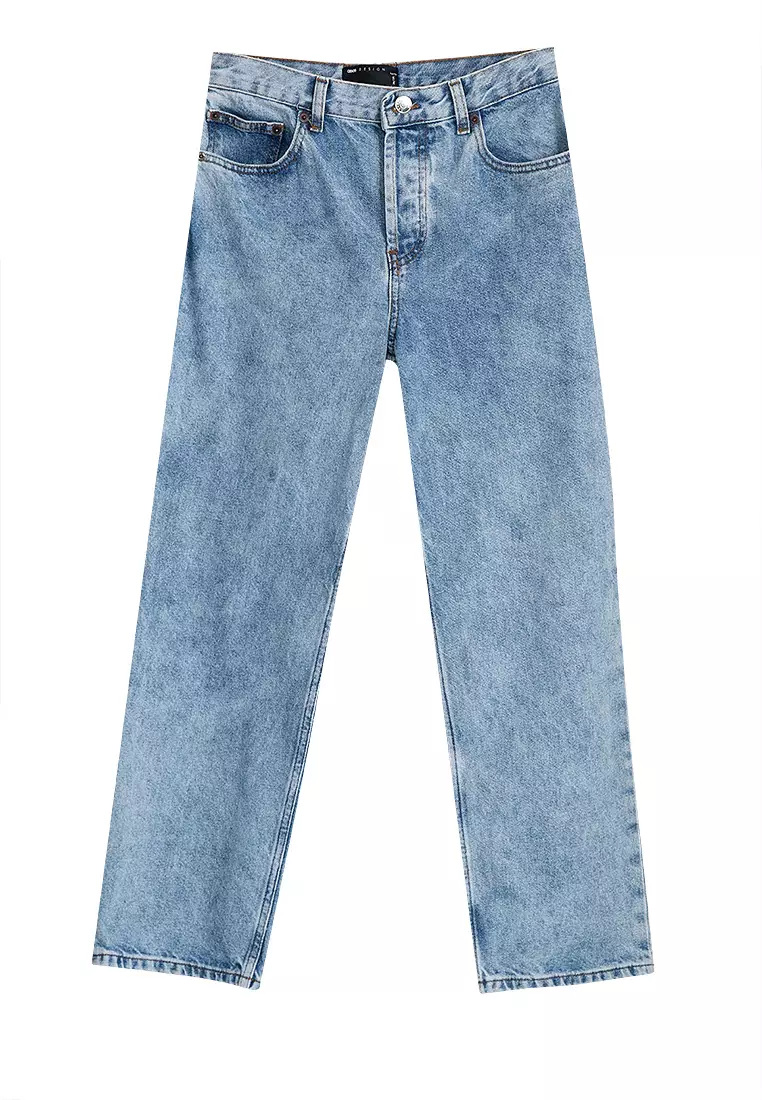 Buy ASOS Design Petite Mid Rise '90'S' Straight Leg Jeans 2025