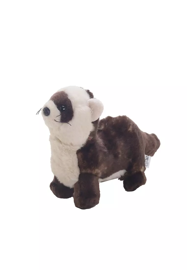 Boneka Binatang Animal Plush Berang Berang Laut Sea Otter Coklat 15x16 cm
