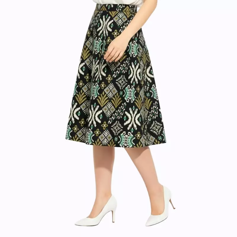 Rok Batik Wanita - Bawahan Batik - Bhatara Batik Andreana Skirt - Rok Batik Etnik Modern