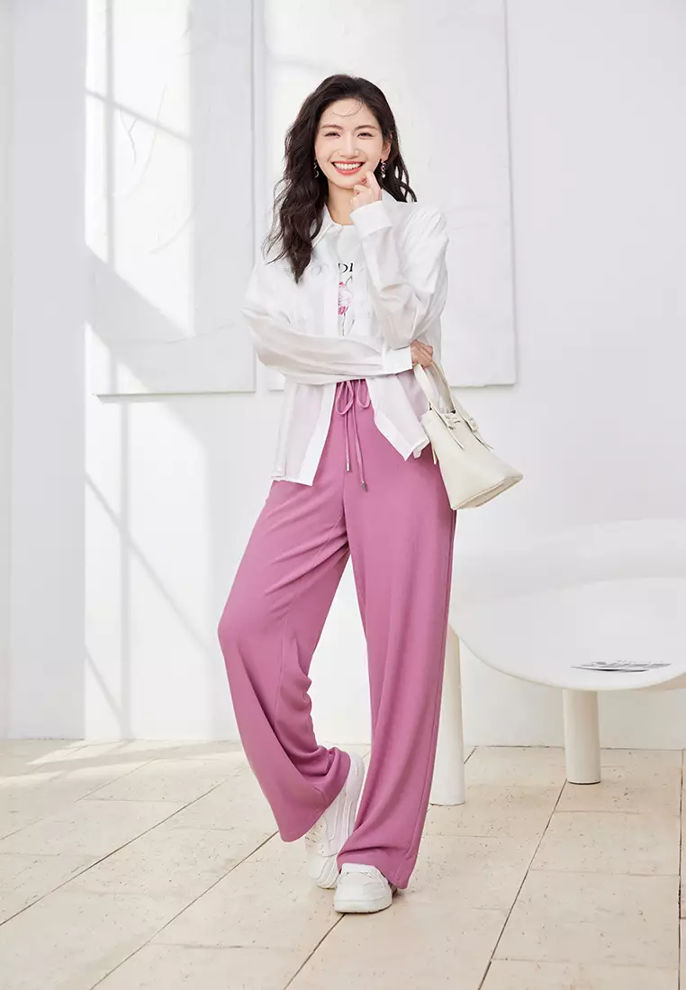 Hopeshow Plain Long Sleeve Smart Casual Shirt 2025 Buy Hopeshow