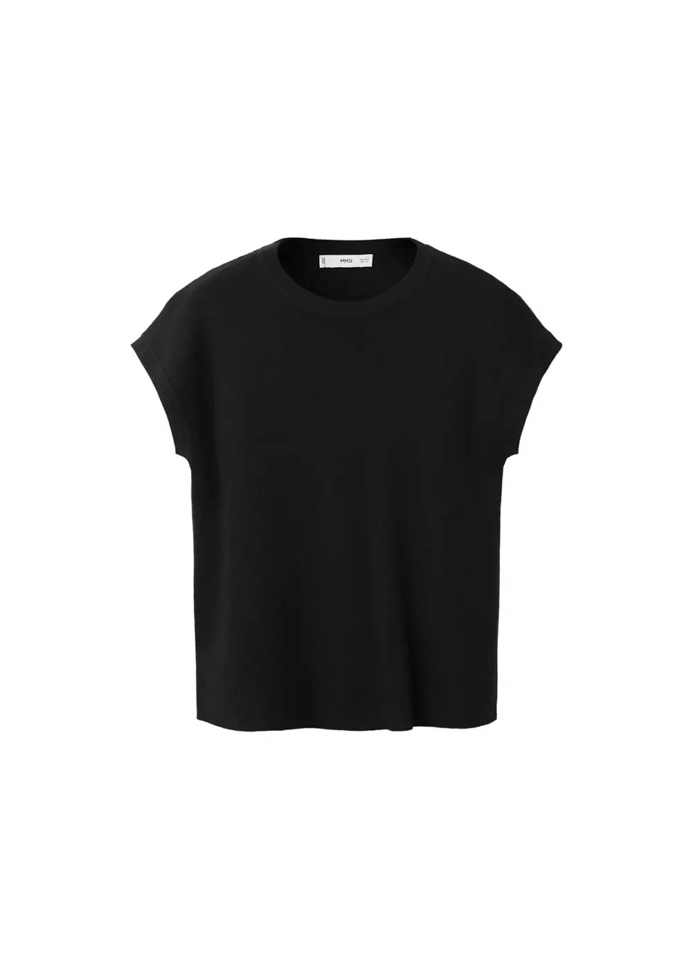 Jersey rajutan katun lengan pendek