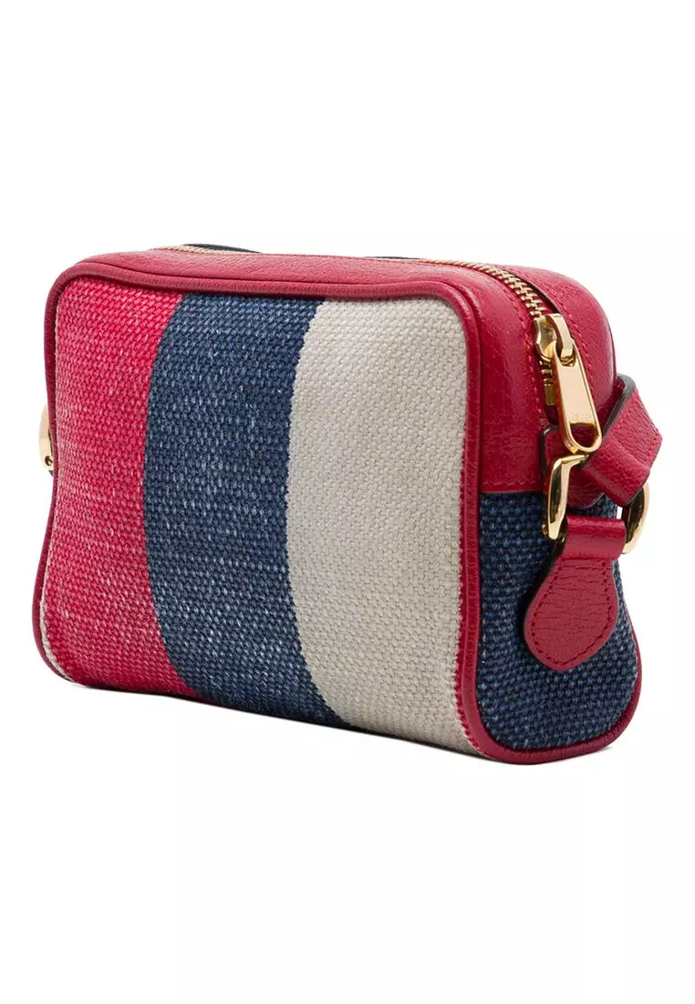 Pre-Loved Gucci Mini Canvas Ophidia Crossbody