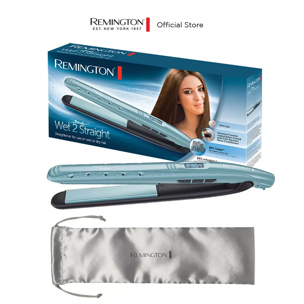 Remington Catokan Pelurus Rambut Wet 2 Straight S7300