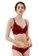 LYCKA red LMM1328-Lady Sexy Lace Lingerie Sleepwear Two Pieces Set-Red 3D3DFUS5519B4AGS_1