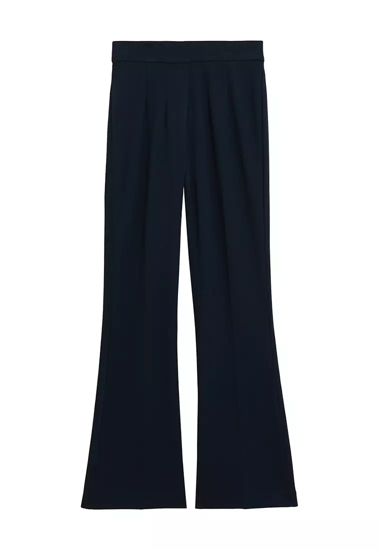 MARKS & SPENCER M&S Jersey Flared Trousers - T59/1203T 2024, Buy MARKS &  SPENCER Online