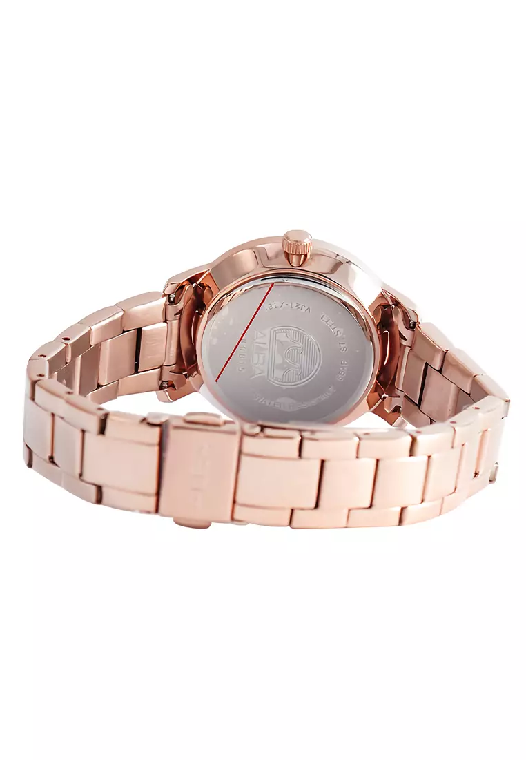 Alba Fashion - Jam Tangan Analog Wanita - Rosegold - Stainless Steel Bracelet - AH8908X1