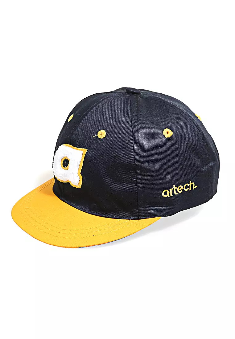 Drsh Aksesoris Fashion Topi Baseball Unisex Bordir Huruf A Resizable Strap Material Cotton ORIGINAL - Black