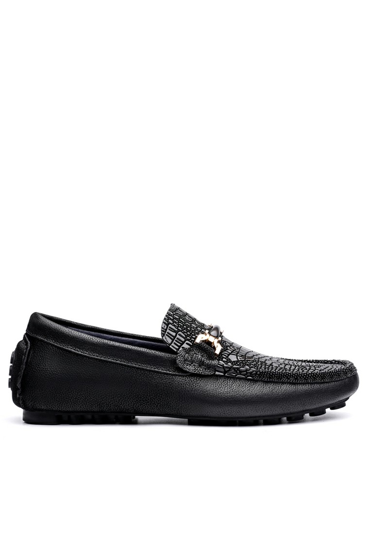 Crocodile Texture Cowhide Loafers & Boat Shoes YY9706