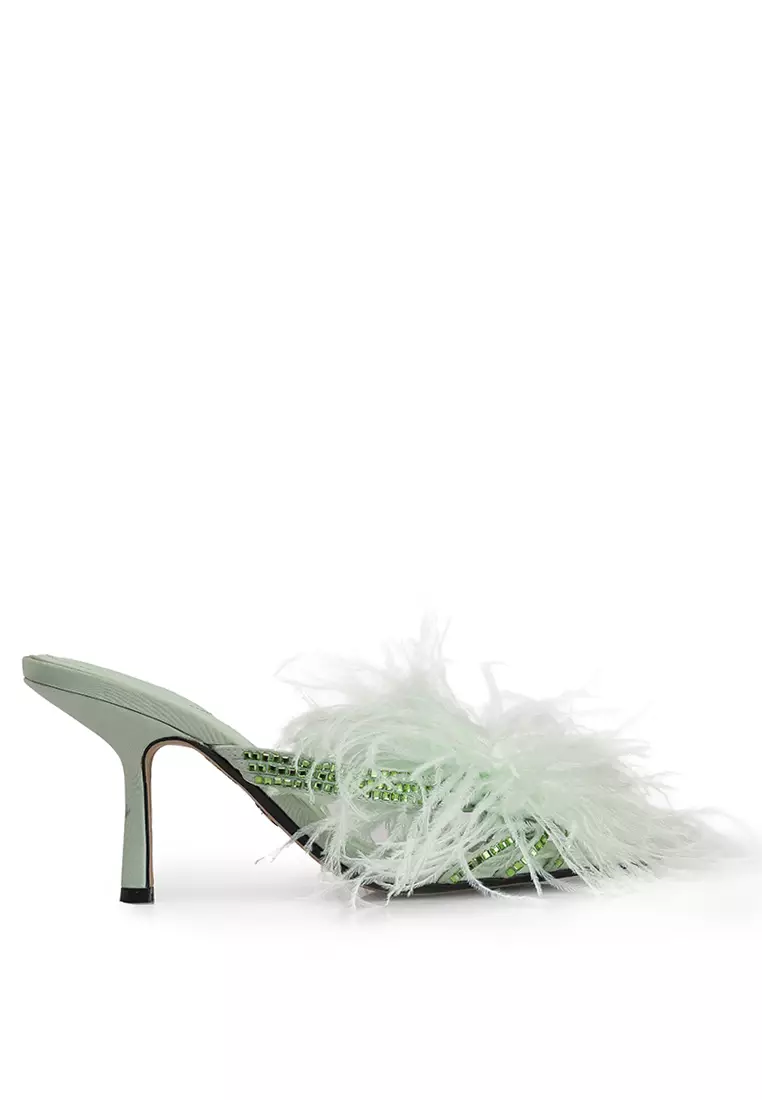 ZARA Feather Heels 2025 Buy ZARA Online ZALORA Hong Kong