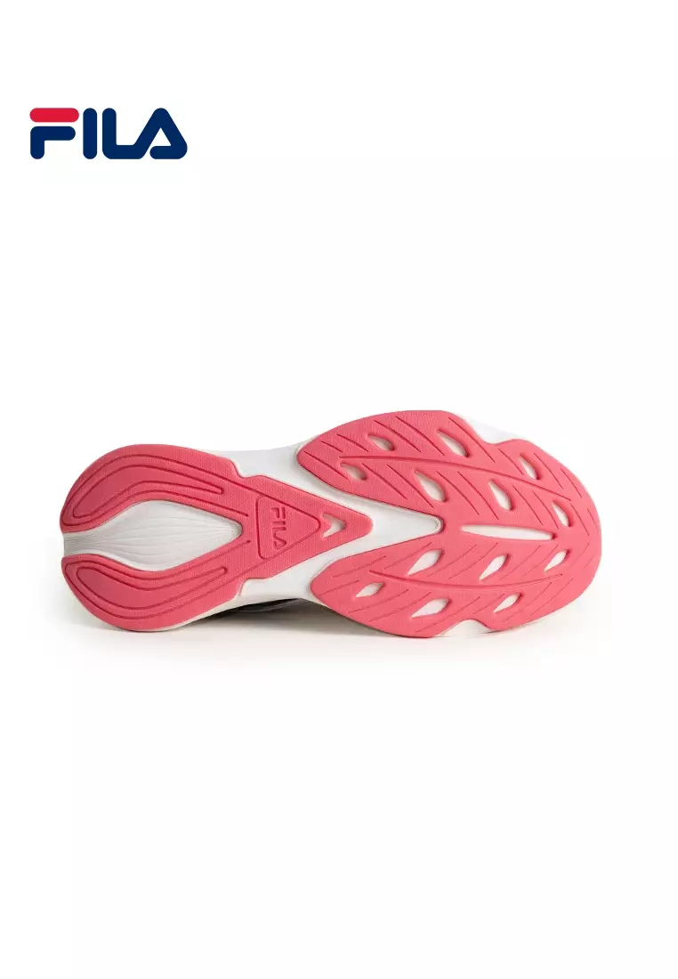 Womens Lite Sustain Run LS WT/BLU/PNK