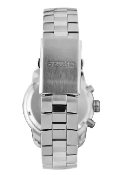 Jam Tangan Wanita Seiko Chronograph SND865P1 SND865P1X1 Strap Stainless Steel Silver Color Women Purple Dial Original Garansi Resmi