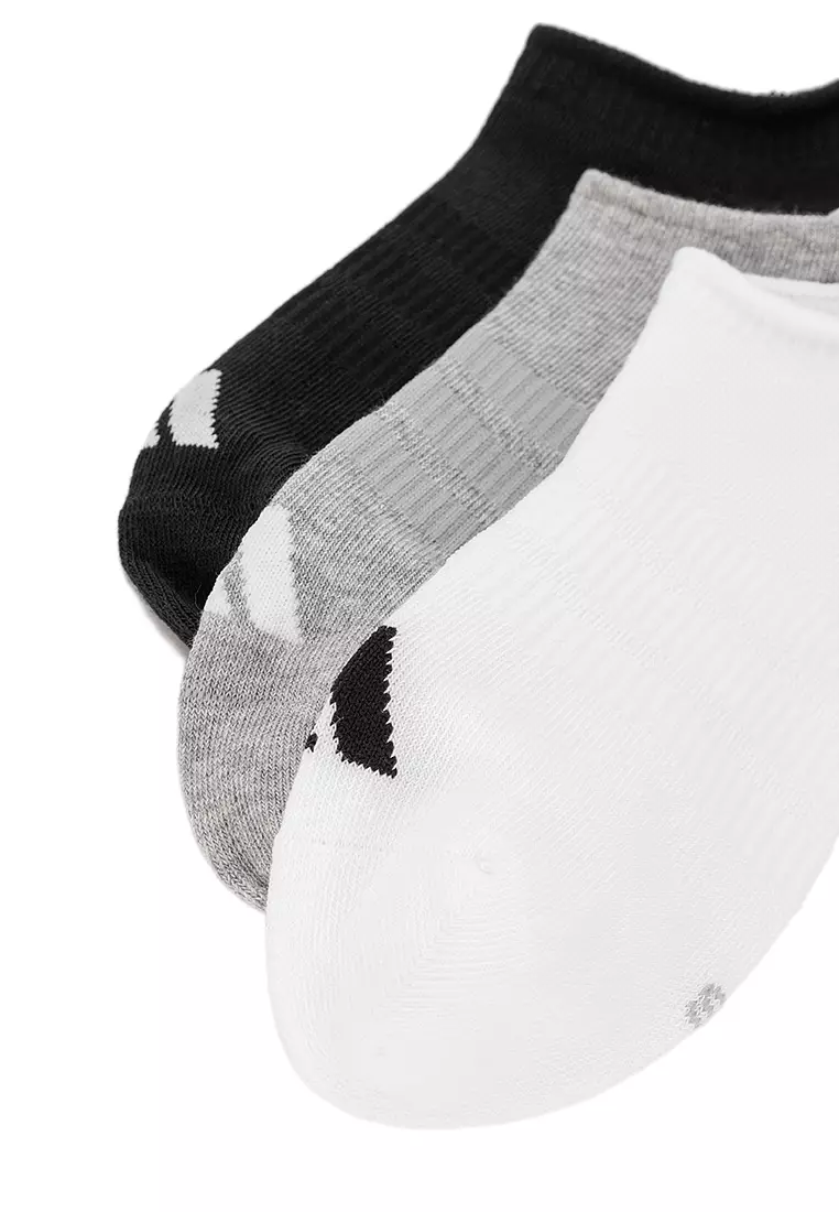 Thin & Light Sportswear No Show Socks 3 Pair Pack