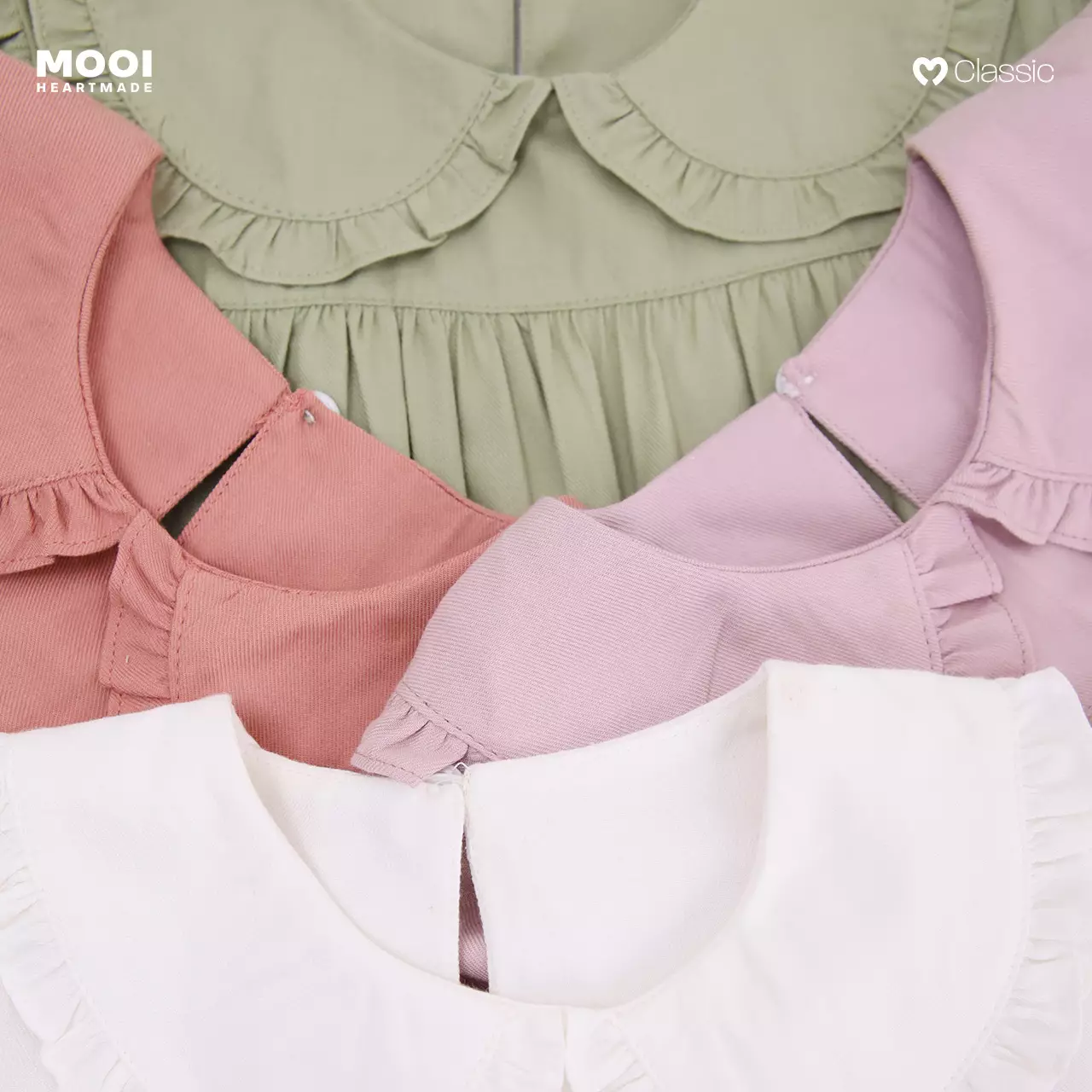 Mooi Atasan Anak Perempuan Eleanor Puff Top - Sage Spring