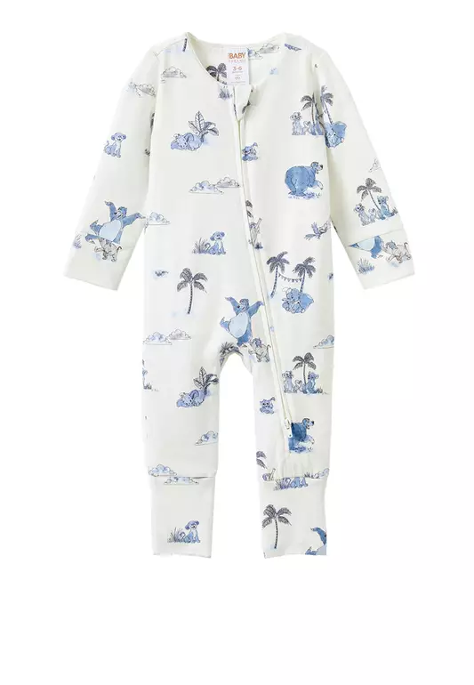 Licensed The Long Sleeve Zip Romper