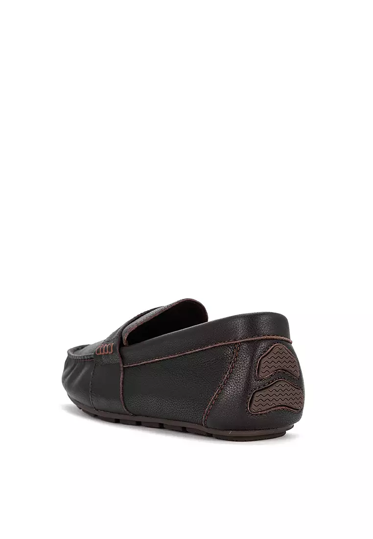 Men's Wave Driver Penny Loafers Dark Brown