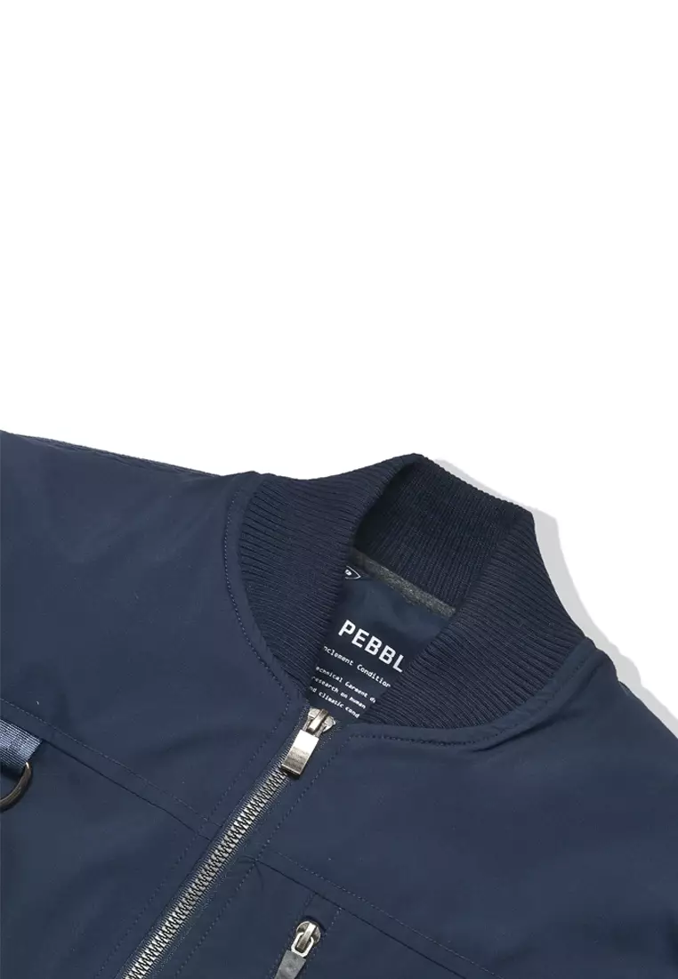 Pebble Delta Utility Bomber Navy Jacket