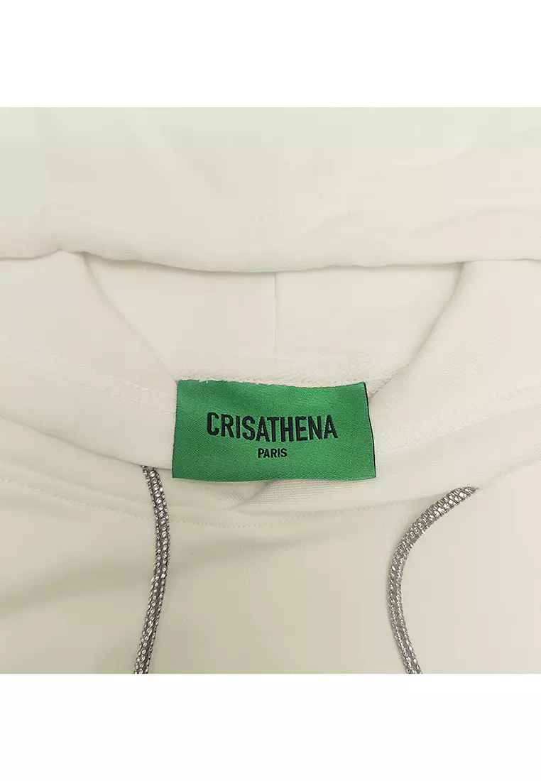 Crisathena Cat Hoodie in Off-White